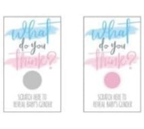 Gender reveal scratch cards girl | 10 pieces