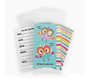 Invitation Owl 8 pièces Invitation Owl 8 pièces