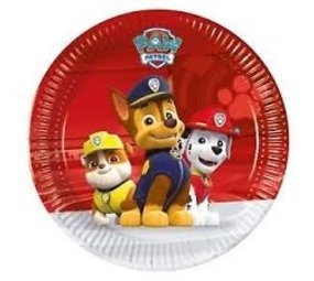Procos Party Cake board red Paw Patrol 20cm | 8 pieces