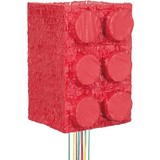 Unique Party Lego Ziehpinata 3D 38x25x55cm | pro Einheit Unique Party Lego Ziehpinata 3D 38x25x55cm | pro Einheit