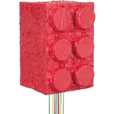Unique Party Lego Pull Pinata 3D 38x25x55cm | per Unit Unique Party Lego Pull Pinata 3D 38x25x55cm | per Unit