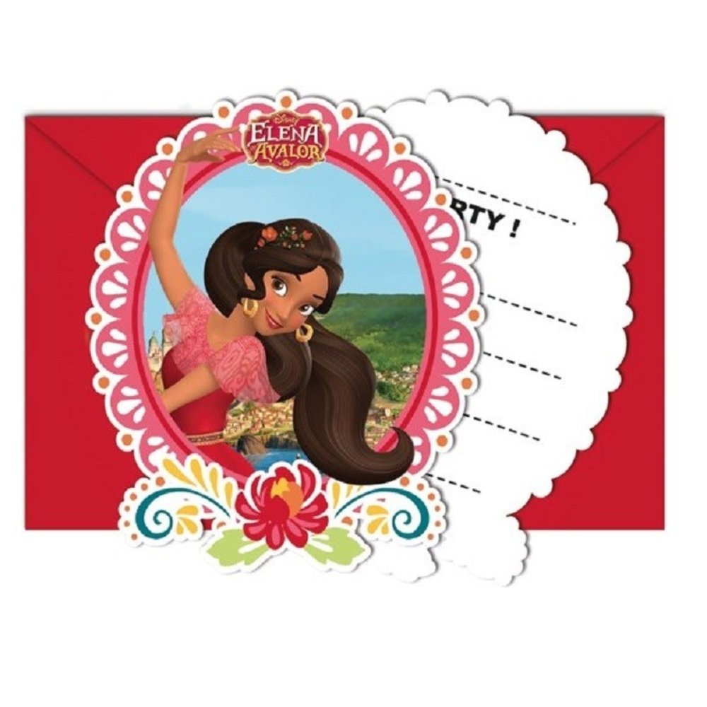 Uitnodiging Disney Elena of Avalor 6 stuks