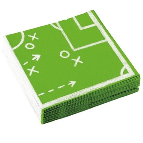 Amscan Football Napkins Kicker Party 33x33cm | 20 pieces Amscan Football Napkins Kicker Party 33x33cm | 20 pieces