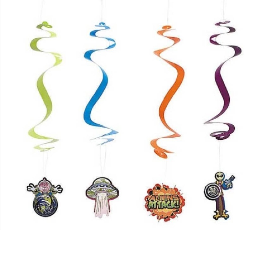 Hang decoration swirl alien 12 pieces Hang decoration swirl alien 12 pieces