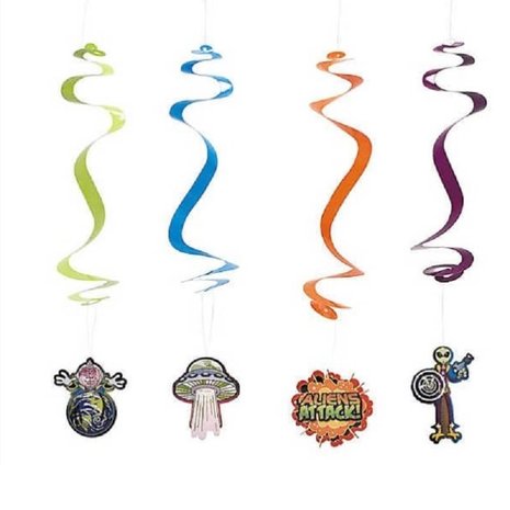 Hang decoration swirl alien 12 pieces Hang decoration swirl alien 12 pieces