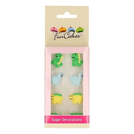 Fun Cakes Funcakes Sugar Decoratie Dinos | 12 pieces Fun Cakes Funcakes Sugar Decoratie Dinos | 12 pieces