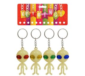 Henbrandt Keychain Alien lueur dans le noir | par unité