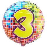 Folat Folie ballon 3 jaar Birthday Blocks Folat Folie ballon 3 jaar Birthday Blocks