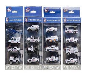 Police vehicles 4 pieces