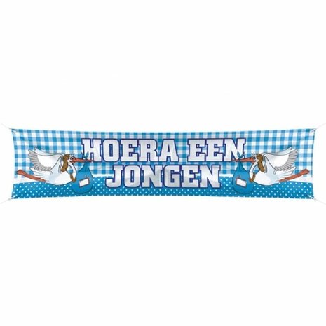 Spandoek Hoera een jongen