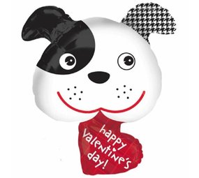Supershape folie ballon Valentijn puppy Supershape folie ballon Valentijn puppy