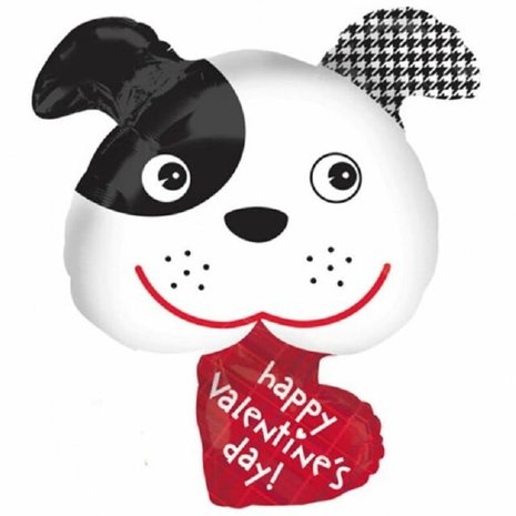 Supershape folie ballon Valentijn puppy Supershape folie ballon Valentijn puppy