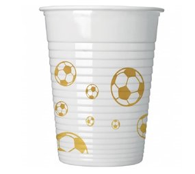 Beker Voetbal Goud 200ml | 8 stuks Beker Voetbal Goud 200ml | 8 stuks