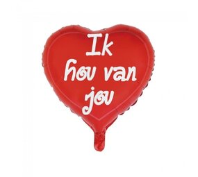 Feuille de coeur de ballon je t'aime