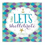 Mermaid Wishes Napkins 33x33cm | 16 pieces