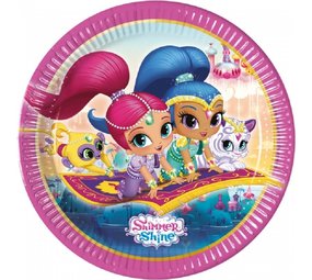 Bord Shimmer en Shine Magenta 23cm | 8 stuks Bord Shimmer en Shine Magenta 23cm | 8 stuks