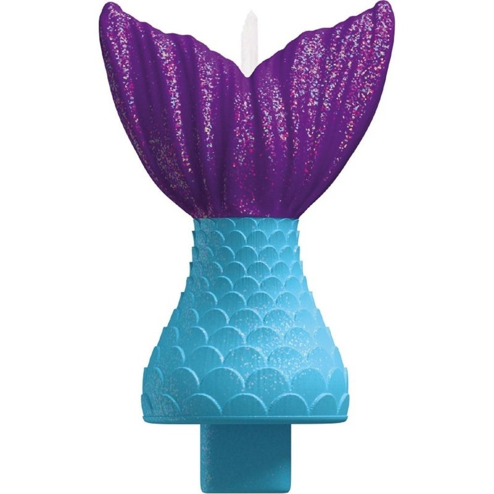 Amscan Mermaid Wishes Bougie à gâteau 13cm | par pièce Amscan Mermaid Wishes Bougie à gâteau 13cm | par pièce