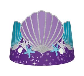 Amscan Mermaid Wishes Crowns | 8 pieces Amscan Mermaid Wishes Crowns | 8 pieces