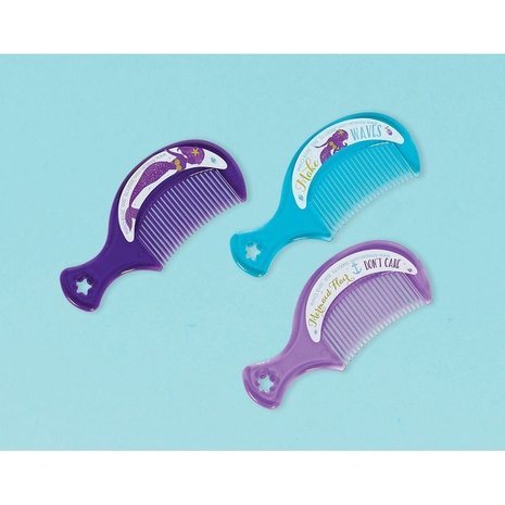 Amscan Zeemeermin Kammetjes | 12 stuks Amscan Zeemeermin Kammetjes | 12 stuks