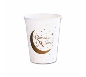 Haza - Witbaard Cups Ramadan Mubarak | 8 pieces Haza - Witbaard Cups Ramadan Mubarak | 8 pieces