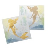 Boland Mermaid Glitter Napkins 33x33cm | 20 pieces Boland Mermaid Glitter Napkins 33x33cm | 20 pieces