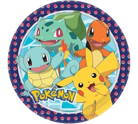 Amscan Pokemon Plaques 23cm | 8 pièces