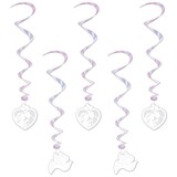 Hangdecoratie wedding swirls  5 stuks