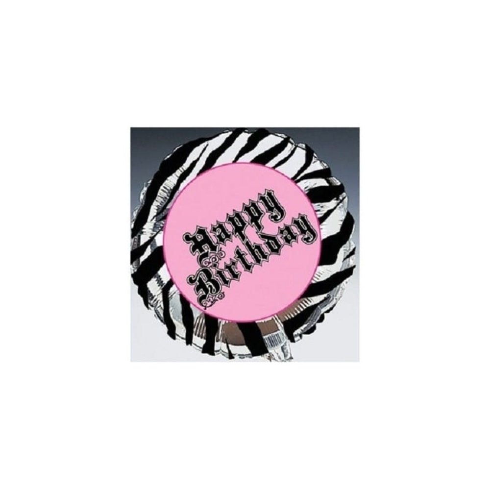 Folie ballon Zebra Passion Happy Birthday | 43 cm Folie ballon Zebra Passion Happy Birthday | 43 cm