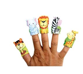 Marionnettes doigts jungle animaux par pièce Marionnettes doigts jungle animaux par pièce