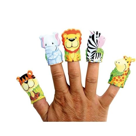 Fingerpuppen Dschungeltiere pro Stück