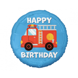 Folie Ballon Brandweer Happy Birthday | 45 cm Folie Ballon Brandweer Happy Birthday | 45 cm