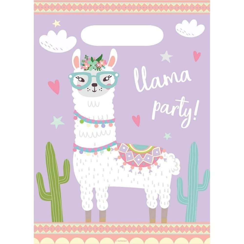 Party bag Llama Party Time 8 pieces