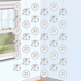 Décoration suspendue 25 ans mariée | 6 morceaux