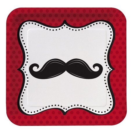 Mustache Madness 23cm sign 8 pieces Mustache Madness 23cm sign 8 pieces