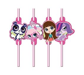 Strohhalme Littlest Pet Shop Girls 8 Stück