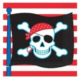 Partie de pirate de serviette 33x33cm 16 pièces Partie de pirate de serviette 33x33cm 16 pièces