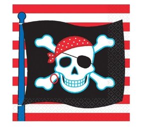 Partie de pirate de serviette 33x33cm 16 pièces Partie de pirate de serviette 33x33cm 16 pièces