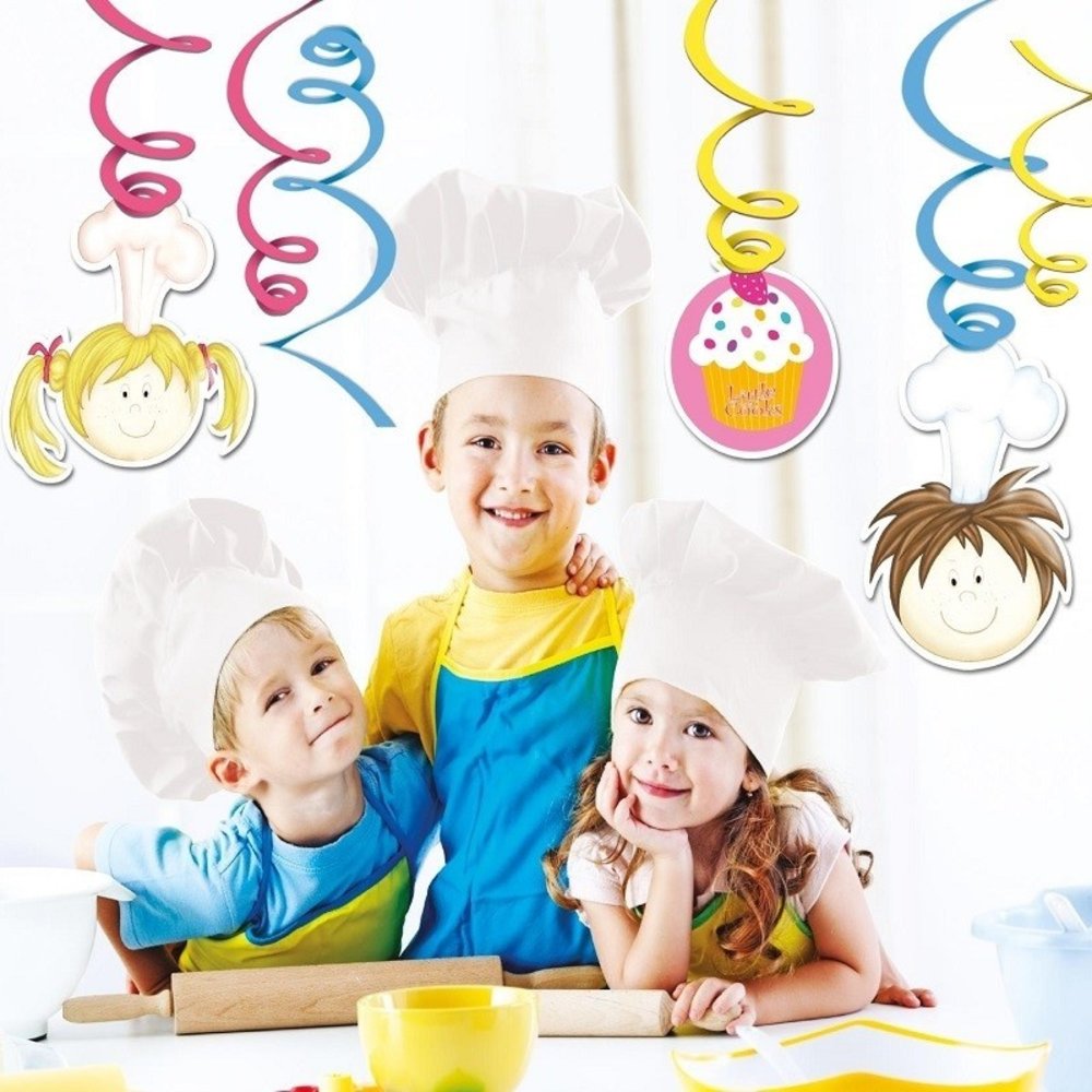 Amscan Hangdecoratie Little Cooks 6 stuks