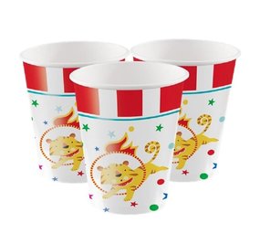 Beker Circus Carnaval 266ml | 8 stuks