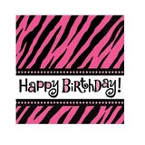 Napkin Zebra Pink-Zwart 16 pieces Napkin Zebra Pink-Zwart 16 pieces