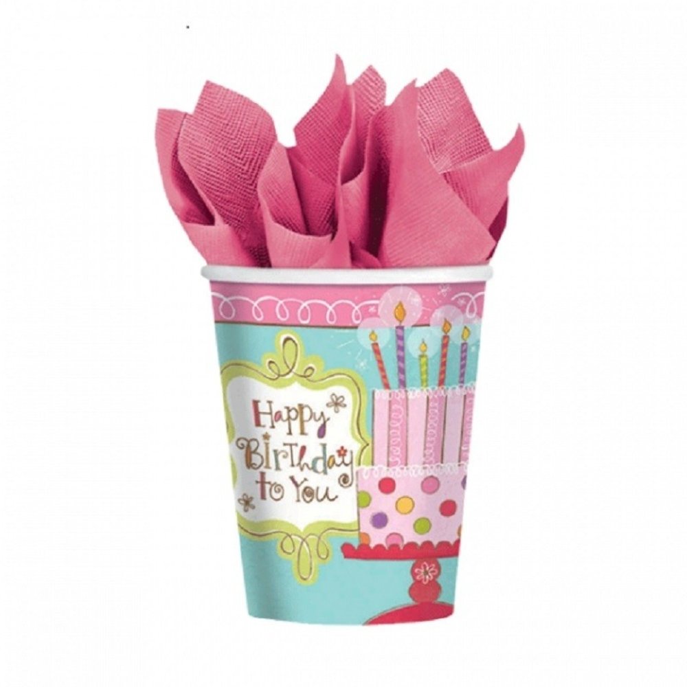 Beker Sweet Stuff Birthday | 8 stuks