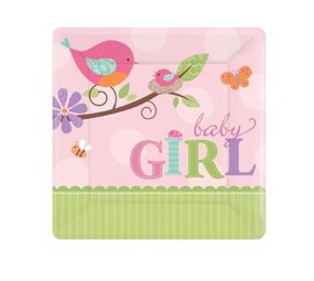 Teller Tweet Baby Mädchen 18cm | 8 Stücke Teller Tweet Baby Mädchen 18cm | 8 Stücke