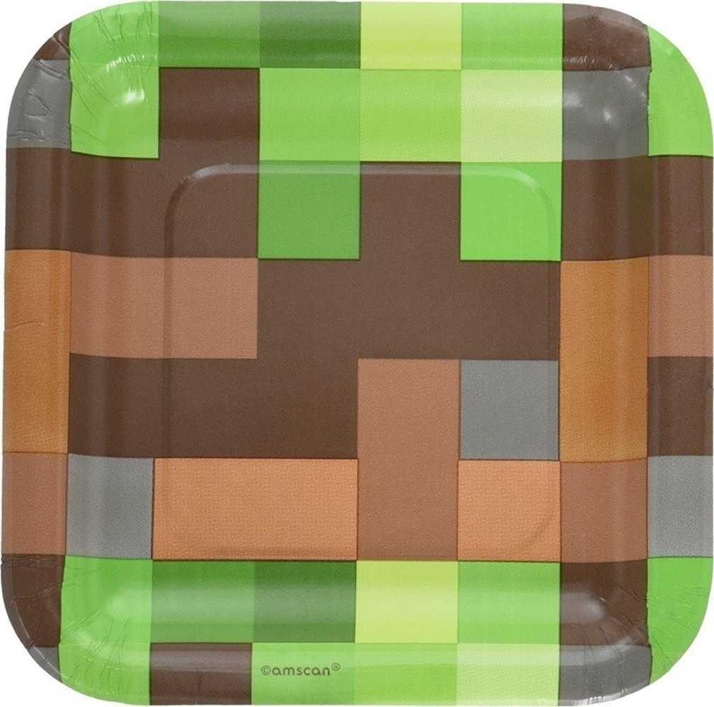 Amscan Zeichen Tnt Minecraft Party 18cm | 8 Stücke