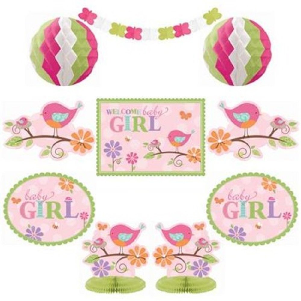 Decoration Kit Tweet Baby Girl 10 Parts Decoration Kit Tweet Baby Girl 10 Parts
