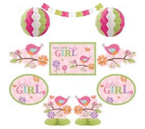 Kit de décoration Tweet Baby Girl 10 pièce Kit de décoration Tweet Baby Girl 10 pièce