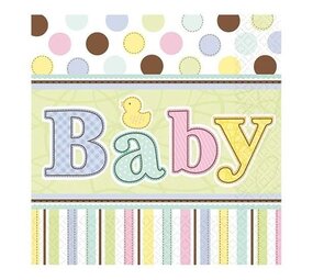 Servet Babyshower 36 stuks