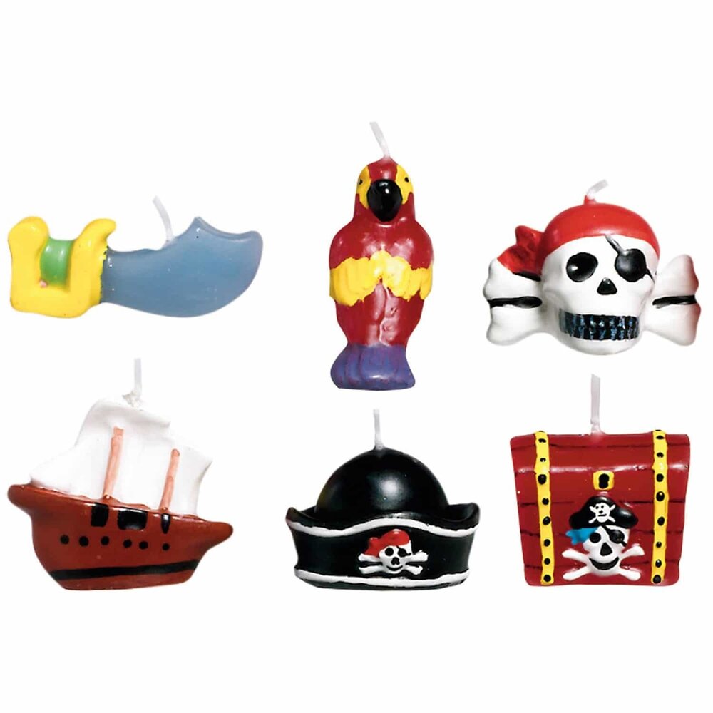 Candles Pirates | 6 -piece Candles Pirates | 6 -piece