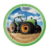 Creative Converting Tractor Time borden 23cm | 8 stuks Creative Converting Tractor Time borden 23cm | 8 stuks