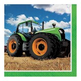 Creative Converting Tractor Time servetten 33x33cm | 16 stuks Creative Converting Tractor Time servetten 33x33cm | 16 stuks