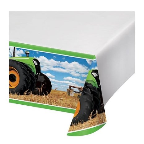 Creative Converting Tractor Time tafelkleed 137x259cm | per stuk Creative Converting Tractor Time tafelkleed 137x259cm | per stuk